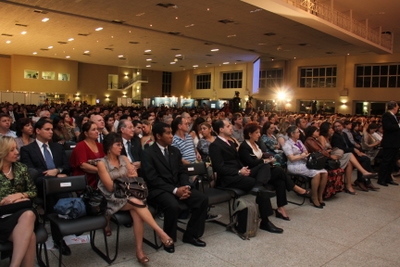 Auditório lotado na abertura da 63ª Reunião da SBPC